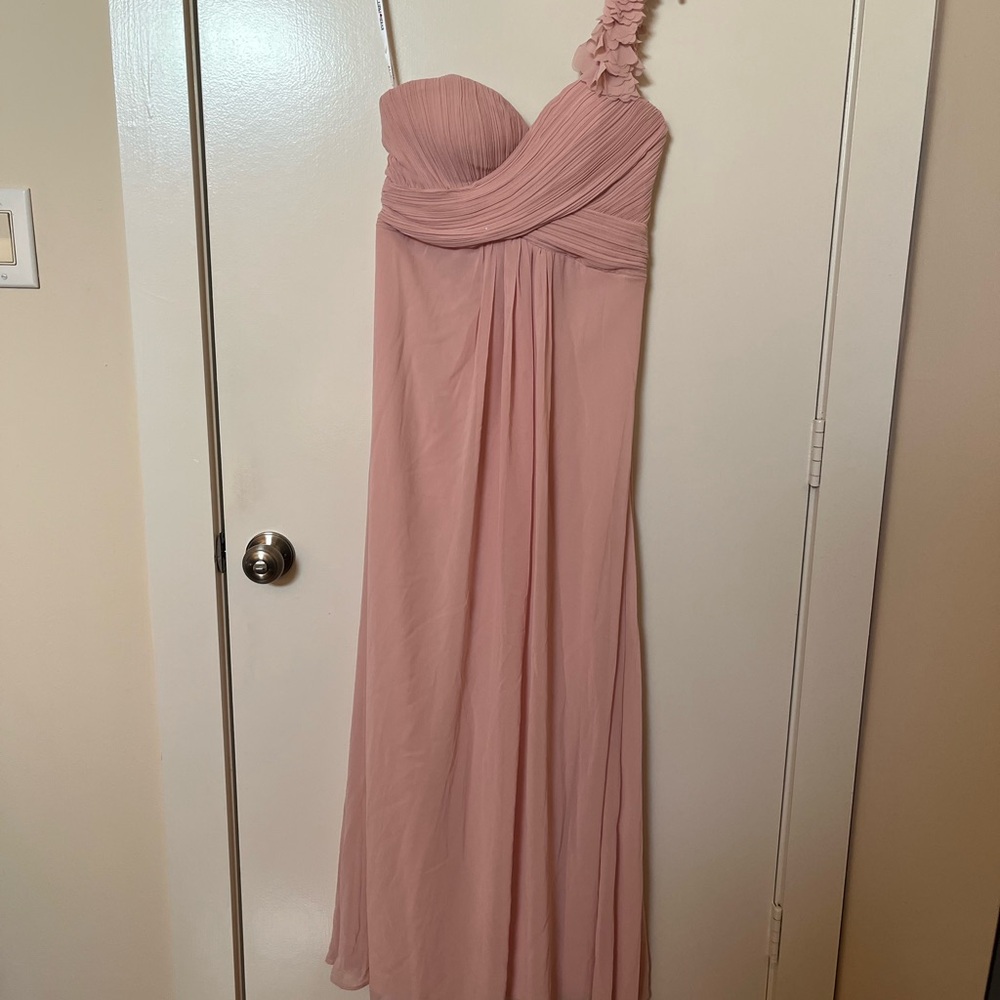 Ever Pretty Blush One-Shoulder Maxi Dress
